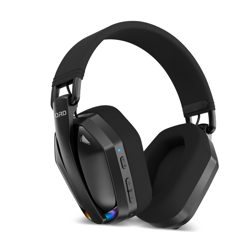 Carregue imagem no visualizador da galeriaFone de ouvido gamer sem fio QRD A55 2,4 GHz