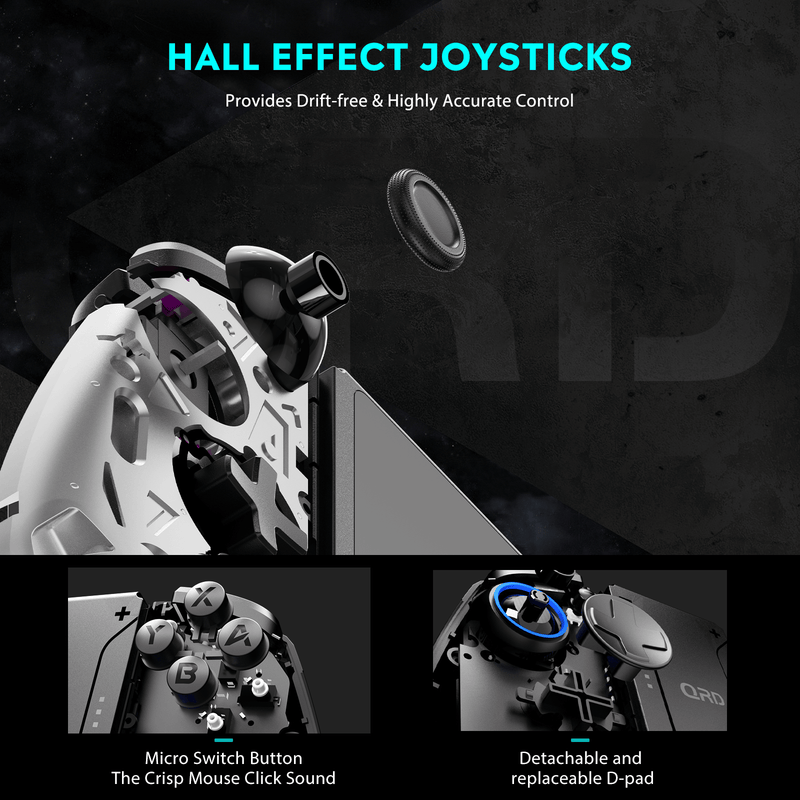 Cargue la imagen en el visor de la galería, QRD Stellar T5 Nintendo Switch Joy-cons Hall effect joystick