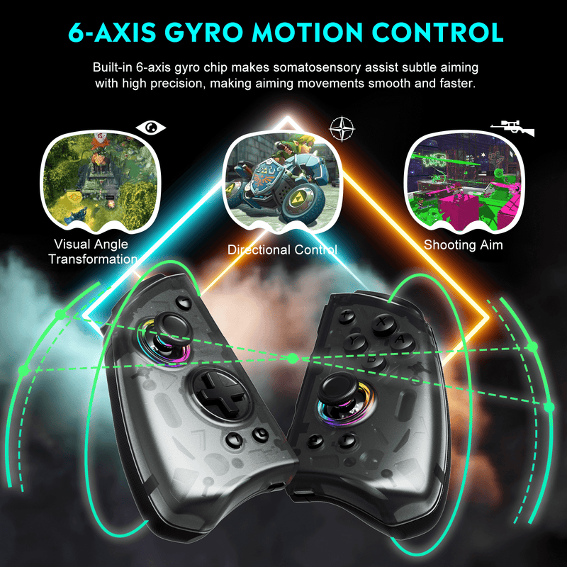 Cargue la imagen en el visor de la galería, QRD Stellar T5 Nintendo Switch Joy-cons Hall effect joystick