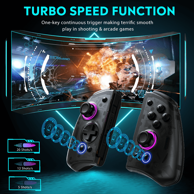 Cargue la imagen en el visor de la galería, QRD Stellar T5 Nintendo Switch Joy-cons Hall effect joystick