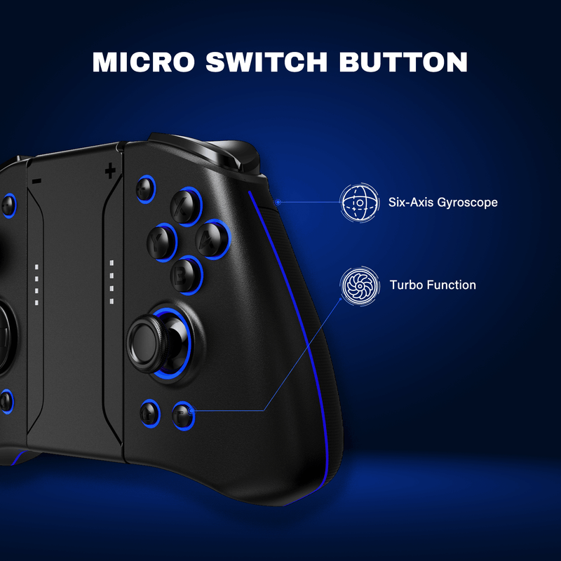 Carregue imagem no visualizador da galeriaQRD Stellar T3 Wireless Joypad for Switch, Switch OLED with Hall Effect Joystick