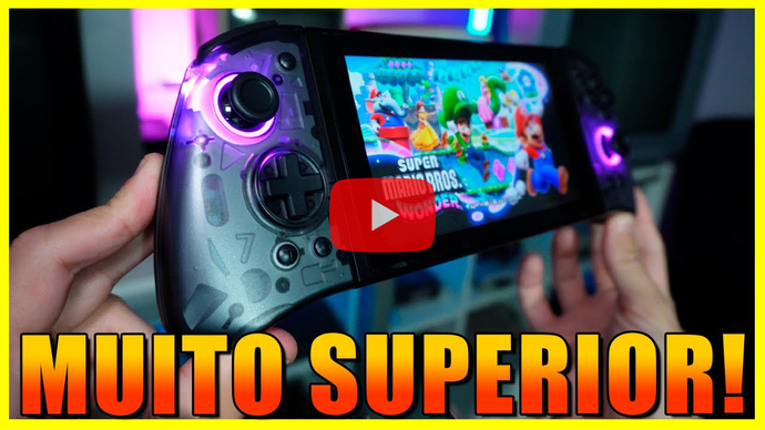 QRD Stellar T5: jogar Nintendo Switch com qualidade, ergonomia e SEM DRIFT nesse Joycon alternativo!