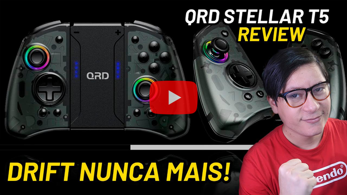 Drift NUNCA MAIS! Esse Controle de Switch vai te surpreender! QRD ESTELAR T5 