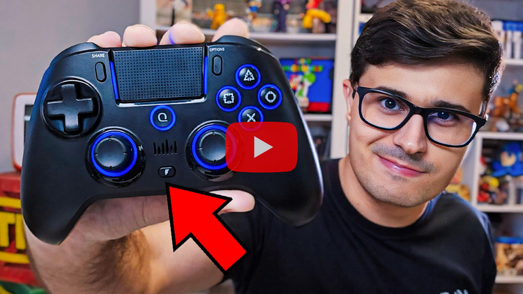 QRD Spark N5 wireless controller for PS4 - Youtube review by Fiaspo