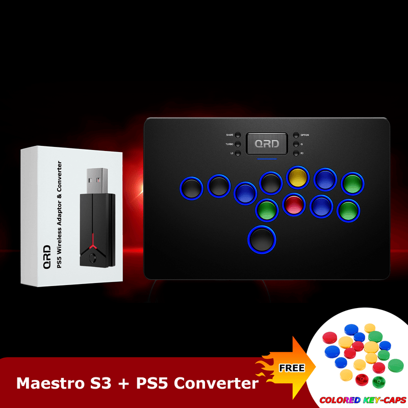 Carregue imagem no visualizador da galeriaControlador sem fio sem alavanca QRD Maestro S3 para PS5/PS4/PS3/PC
