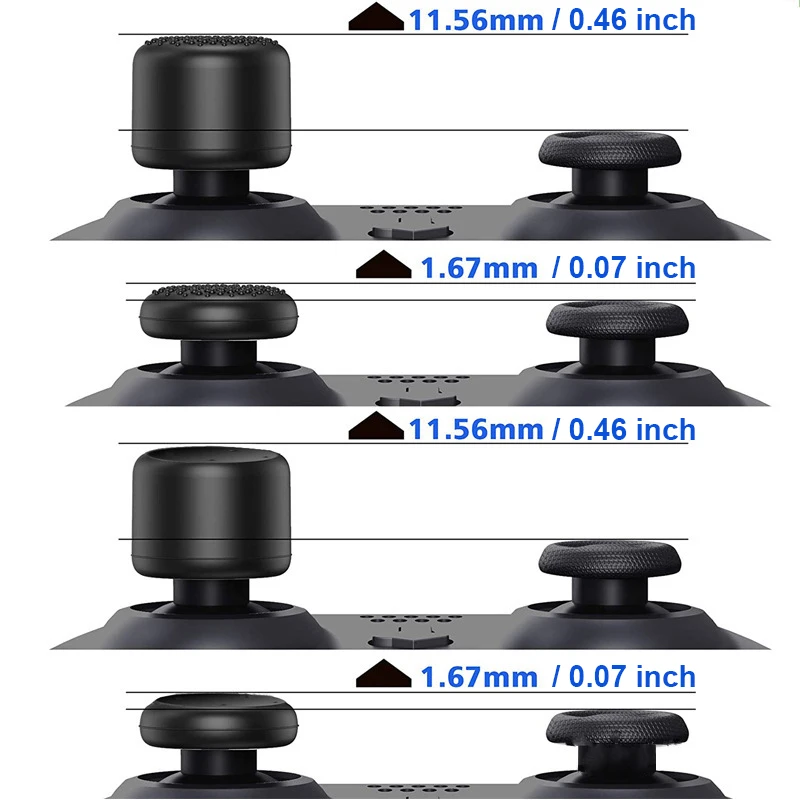 Cargue la imagen en el visor de la galería, 8PCS Universal Silicone Analog Stick Grip Caps For QRD SPARK N5 / QRD FERROX M5 Thumb Grips Accessories
