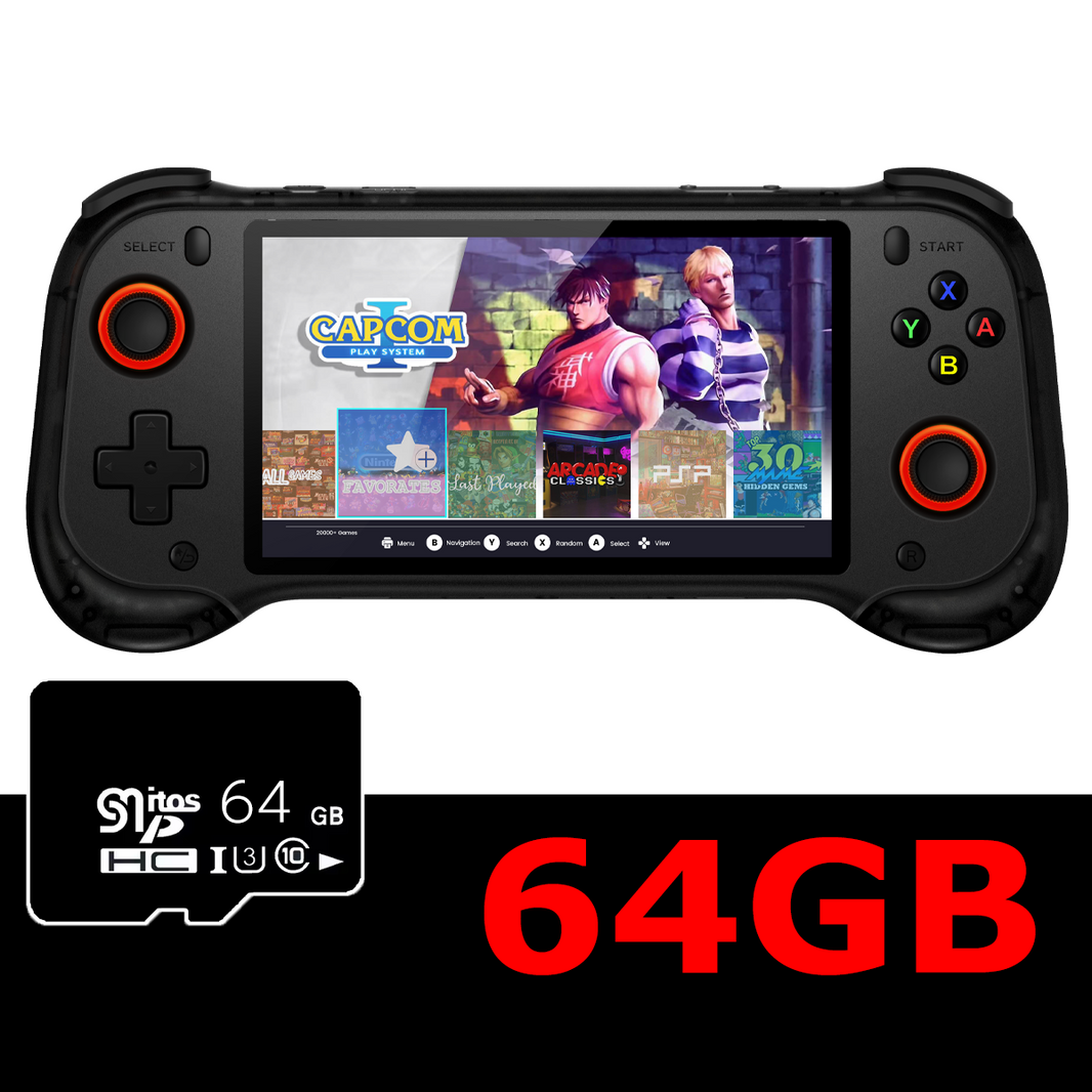 QRD Vortex F5 Retro Handheld Game Console – HD Screen, Hall Effect ...
