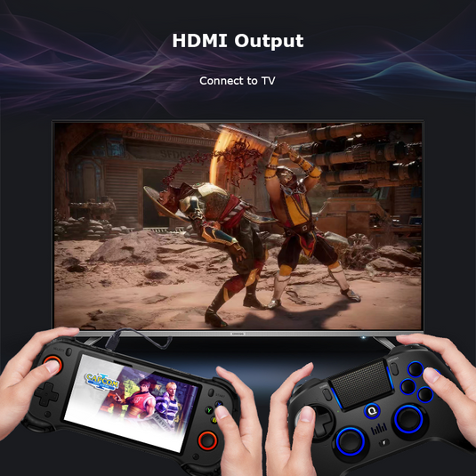 QRD Vortex F5 Retro Handheld Game Console – HD Screen, Hall Effect ...