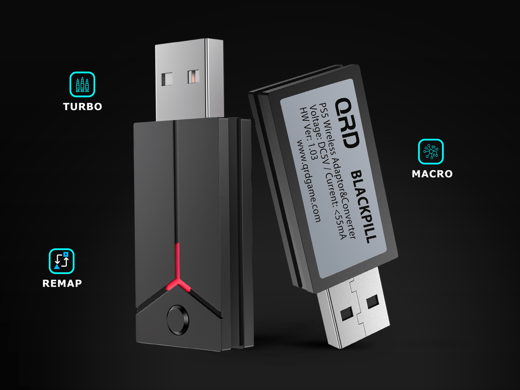 QRD BLACKPILL PS5 Wireless Adaptor and Converter – qrdgame