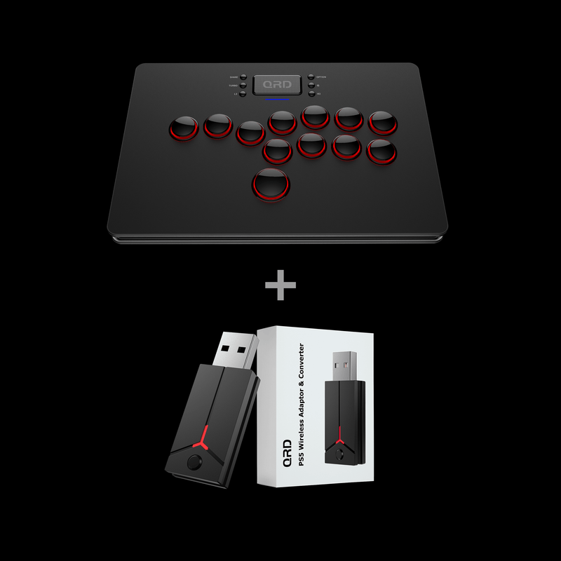 Carregue imagem no visualizador da galeriaQRD Maestro S3 wireless leverless Hitbox Fighting Arcade Stick
