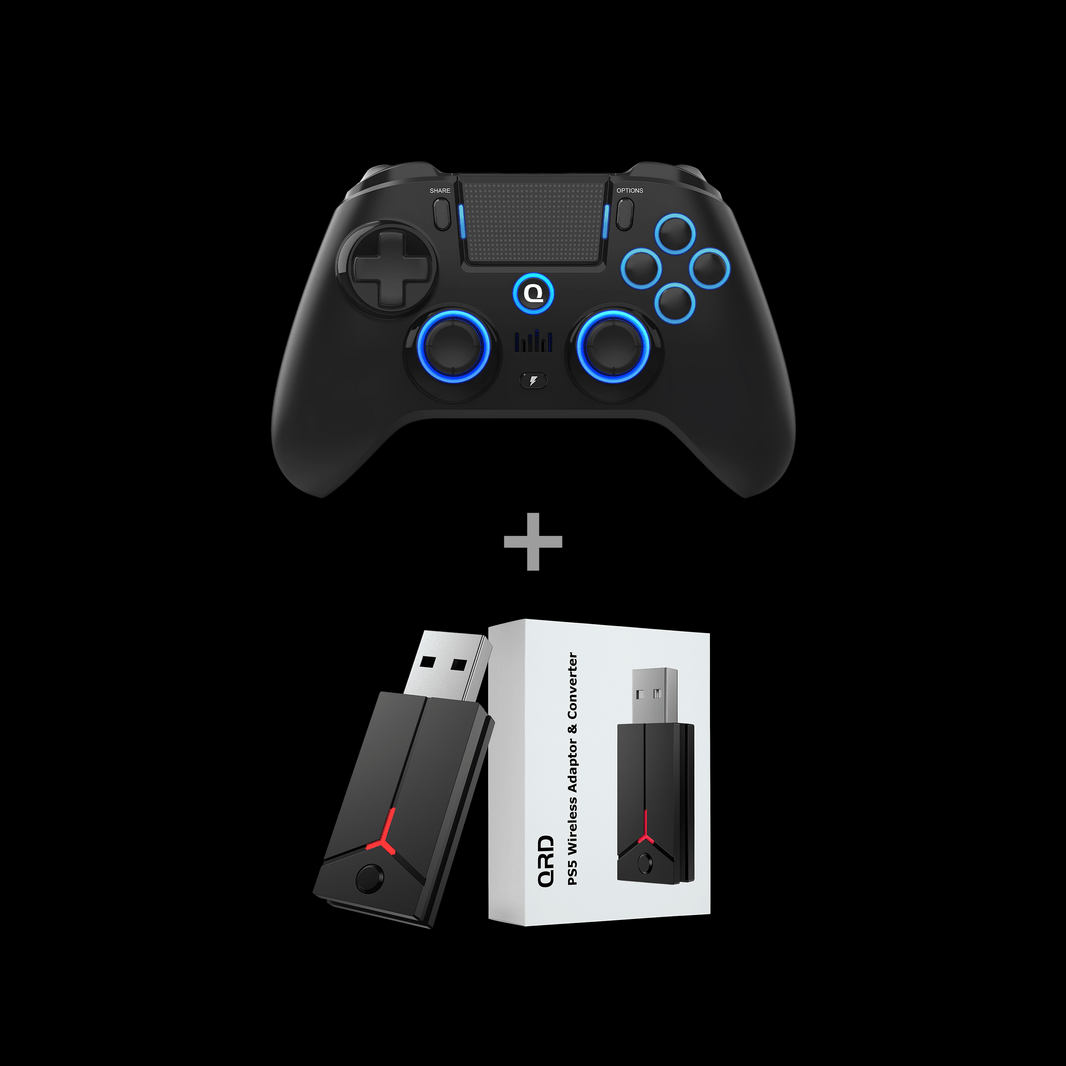 QRD Spark N5 wireless PS5/PS4/PS3 controller with Hall-effect joystick ...