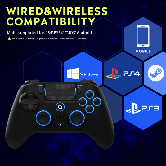 QRD Spark N5 wireless PS5 PS4 controller with Hall effect joystick QRDGAME official QrdGame