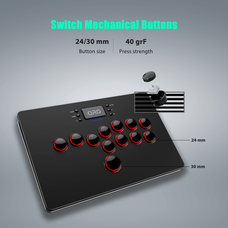 Load image into Gallery viewer, QRD Maestro S3 Wireless fighting stick for PS4, PC, Switch

